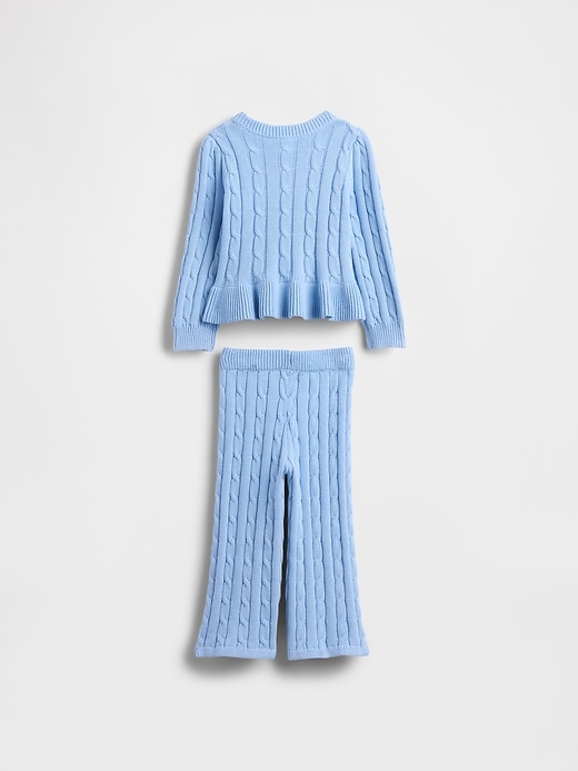 set maglione a trecce per neonati e bambini