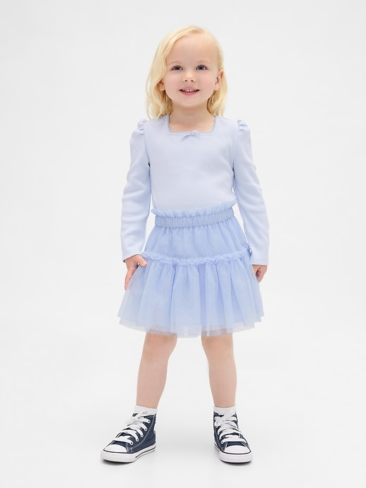 completo in tulle e costine per neonati e bambini piccoli
