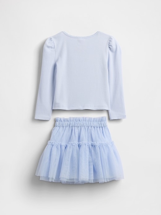 completo in tulle e costine per neonati e bambini piccoli