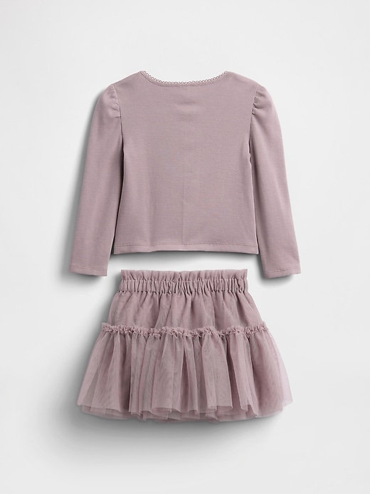 completo in tulle e costine per neonati e bambini piccoli