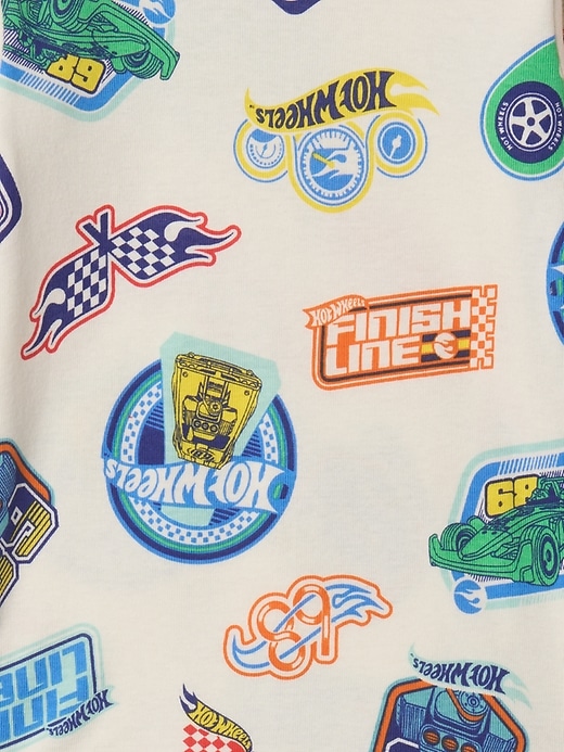 pigiama hot wheels in cotone biologico spazzolato per neonati e bambini piccoli