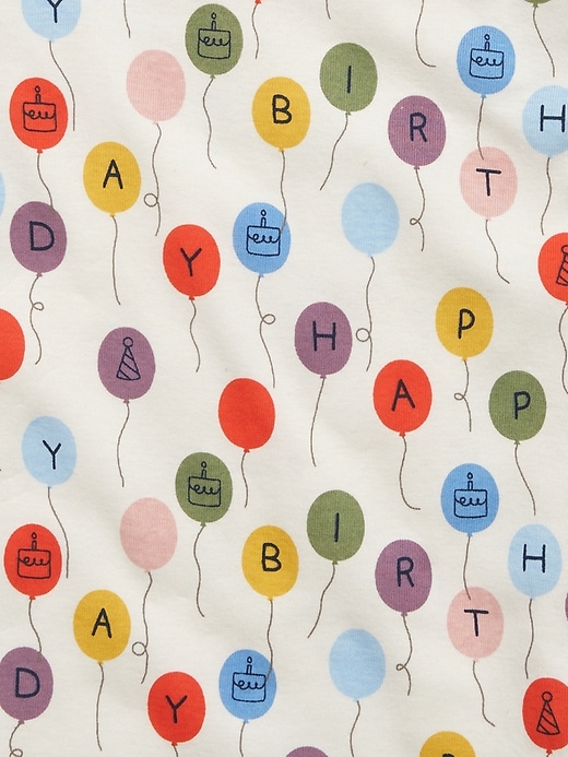 pigiama di compleanno in cotone biologico per neonati e bambini piccoli