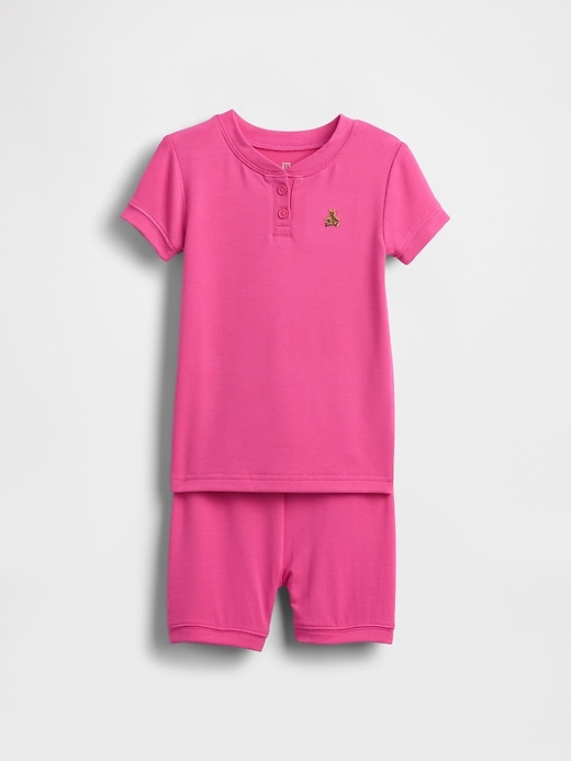 pigiama corto henley per neonati e bambini