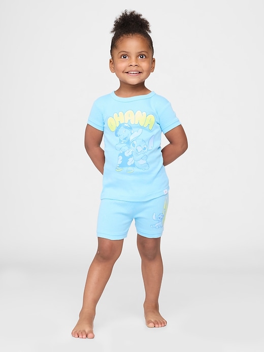 pigiama in cotone biologico spazzolato per neonati e bambini piccoli lilo stitch