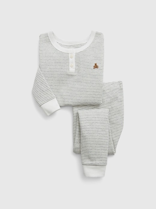 pigiama henley in cotone biologico per neonati e bambini piccoli