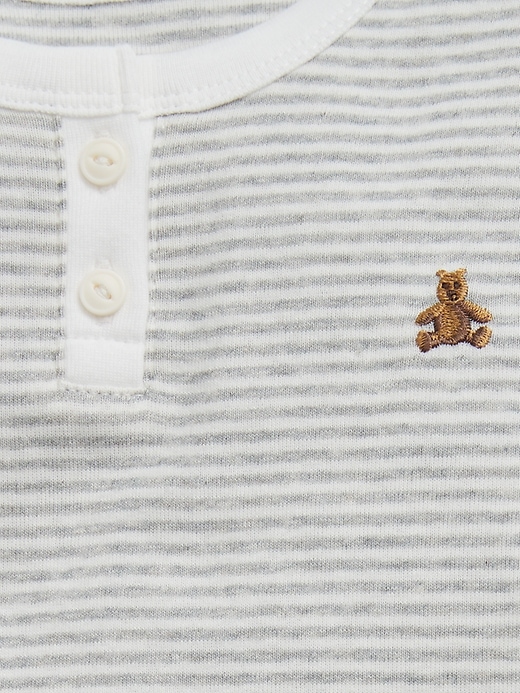 pigiama henley in cotone biologico per neonati e bambini piccoli