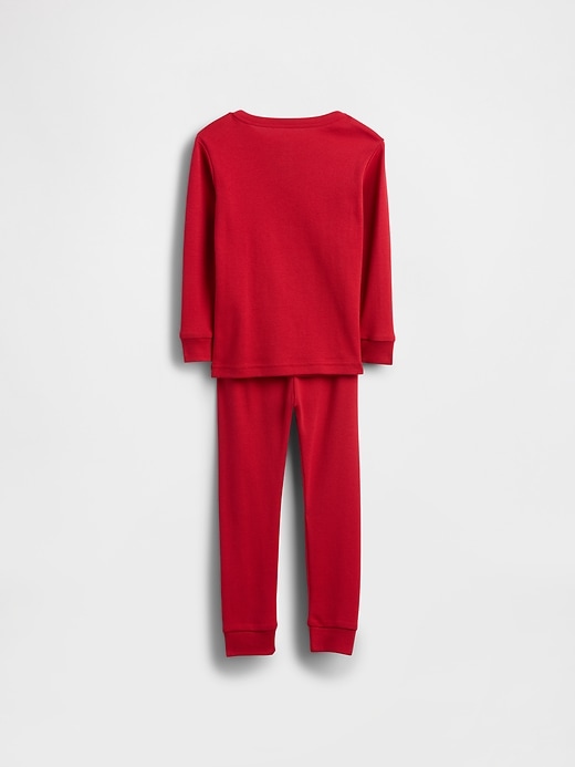 pigiama henley in cotone biologico spazzolato per neonati e bambini piccoli