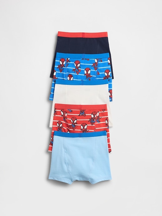 boxer elasticizzati in cotone biologico marvel per neonati e bambini confezione da 5