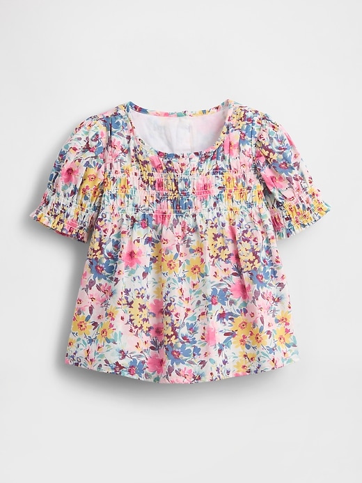 top floreale arricciato per neonati e bambini