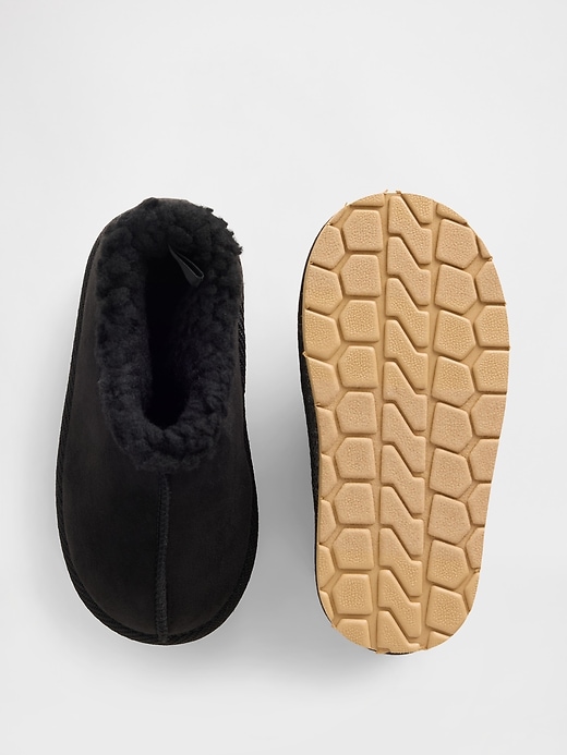 scarpe per bambini in pelle scamosciata vegana con fodera in sherpa