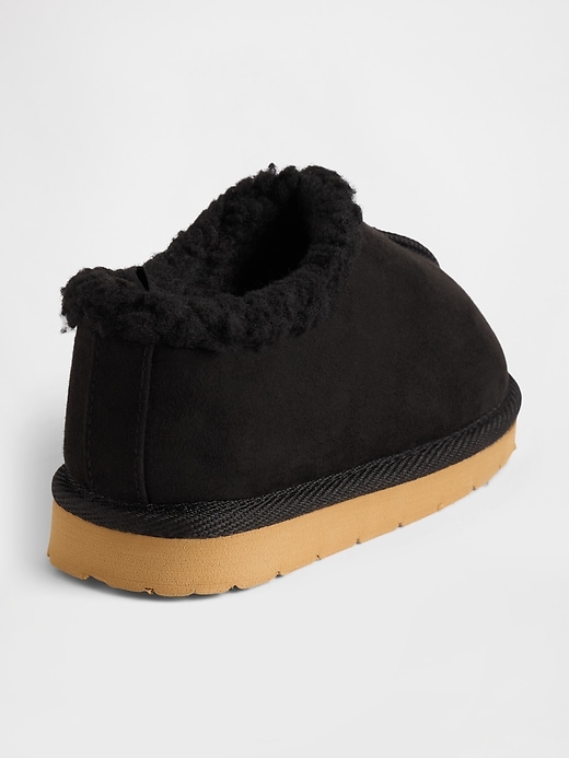 scarpe per bambini in pelle scamosciata vegana con fodera in sherpa