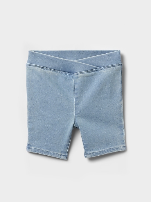 pantaloncini da ciclista in denim per neonati e bambini