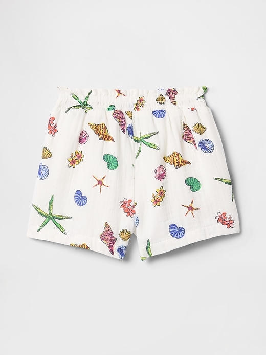pantaloncini in garza stropicciata per neonati e bambini piccoli