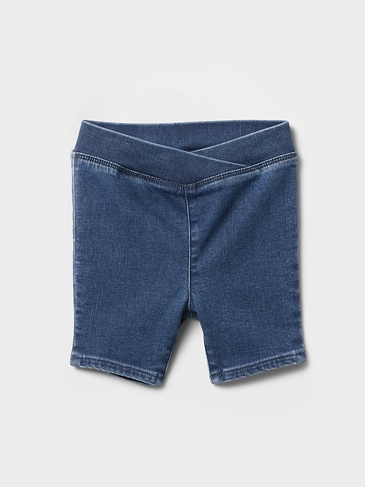 pantaloncini da ciclista in denim per neonati e bambini