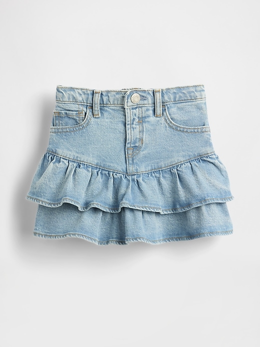 gonna a balze in denim per neonati e bambini