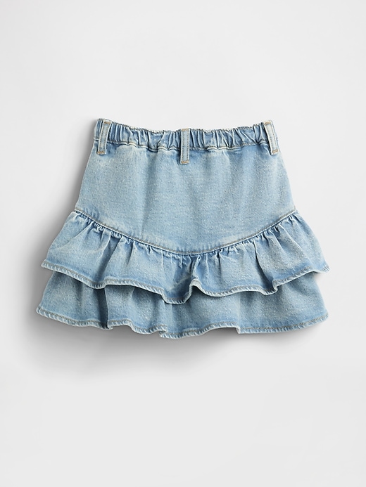 gonna a balze in denim per neonati e bambini