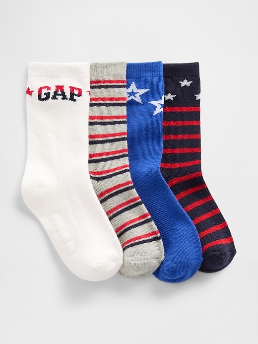 calzini americana crew per neonati e bambini confezione da 4