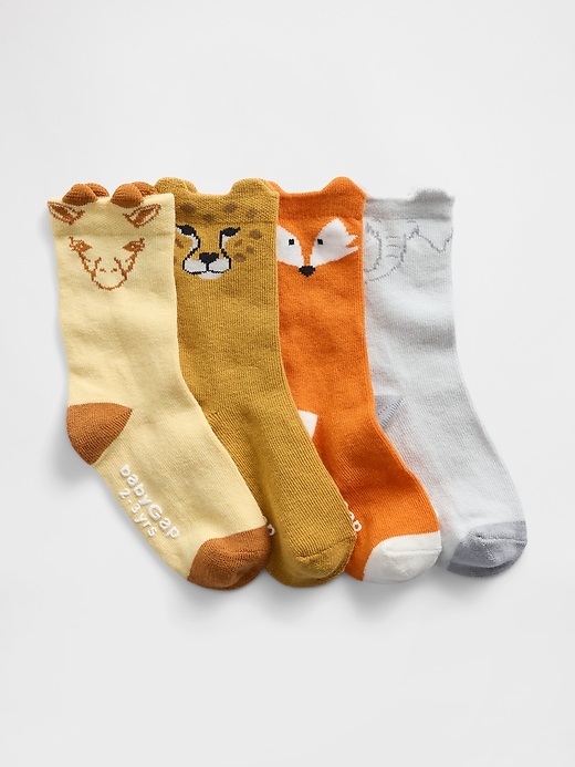 calzini a forma di animali per neonati e bambini confezione da 4