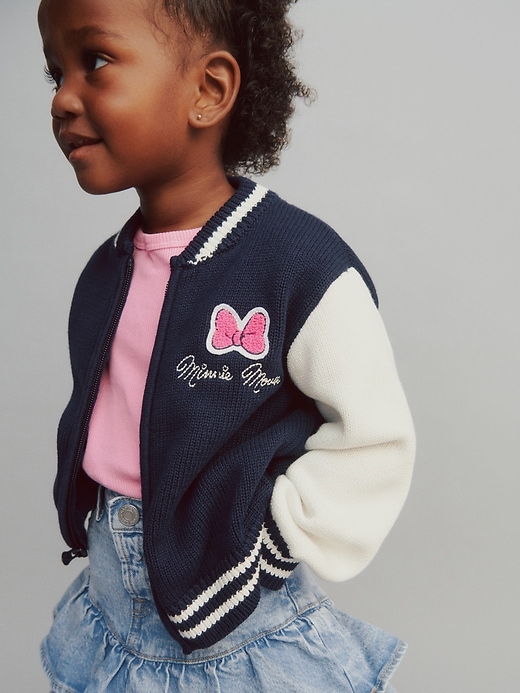 maglione universitario gap × disney per neonati e bambini piccoli minnie mouse