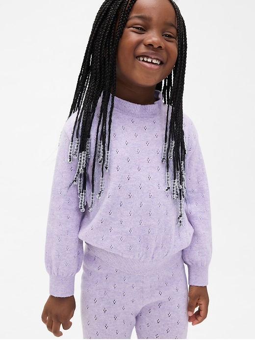 maglione traforato cashsoft per neonati e bambini