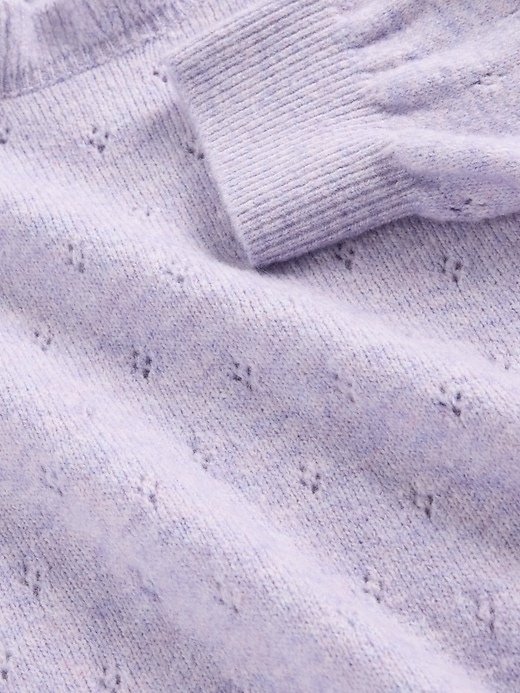 maglione traforato cashsoft per neonati e bambini