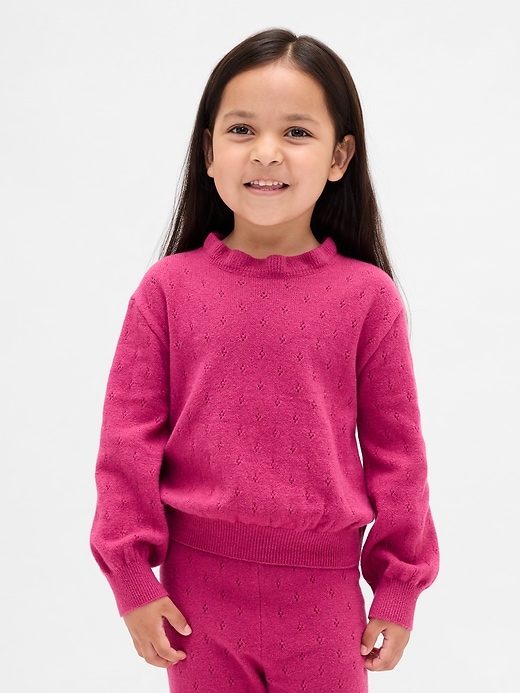 maglione traforato cashsoft per neonati e bambini