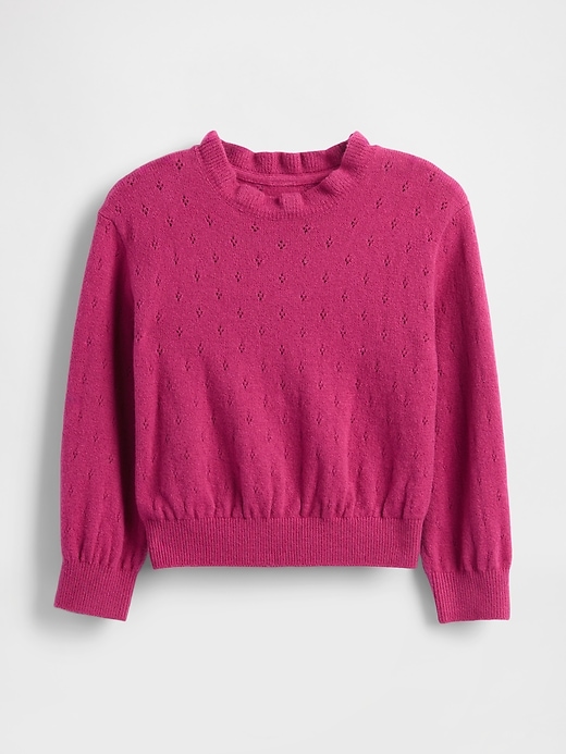 maglione traforato cashsoft per neonati e bambini