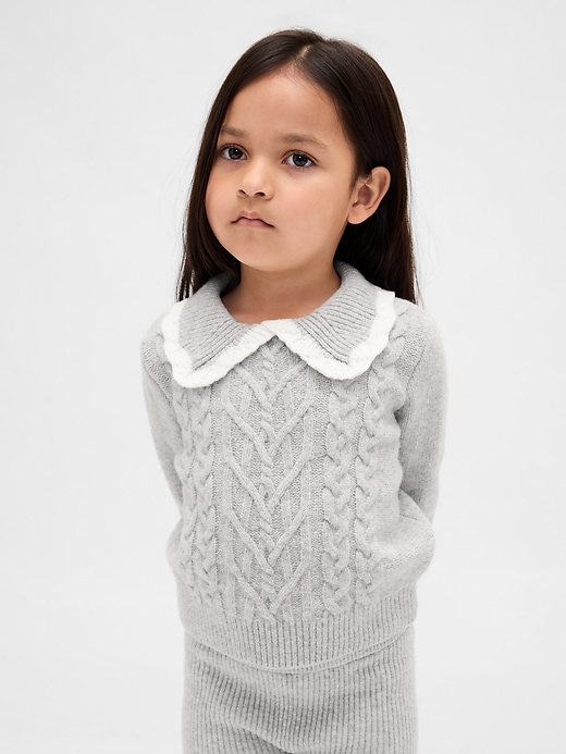 maglione con colletto cashsoft per neonati e bambini