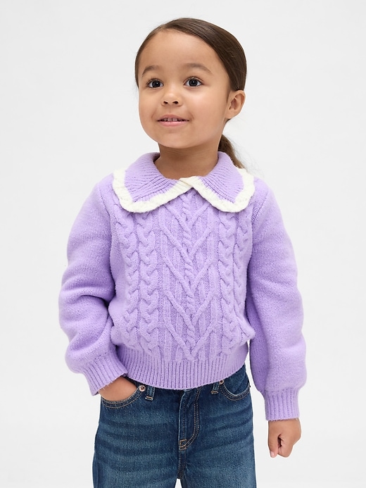maglione con colletto cashsoft per neonati e bambini