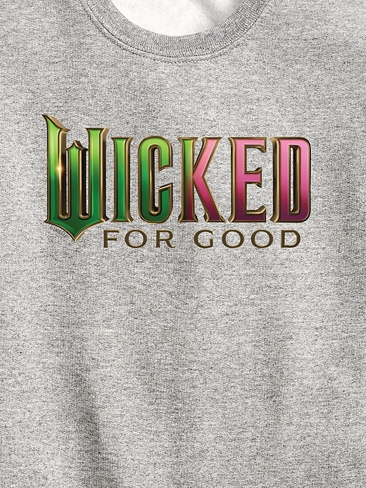 felpa girocollo in pile con logo wicked for good per bambini