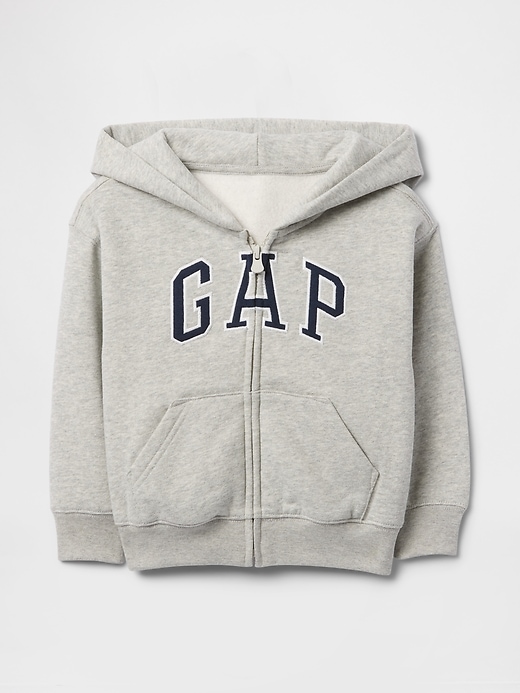 felpa con cappuccio vintagesoft zip logo per neonati e bambini
