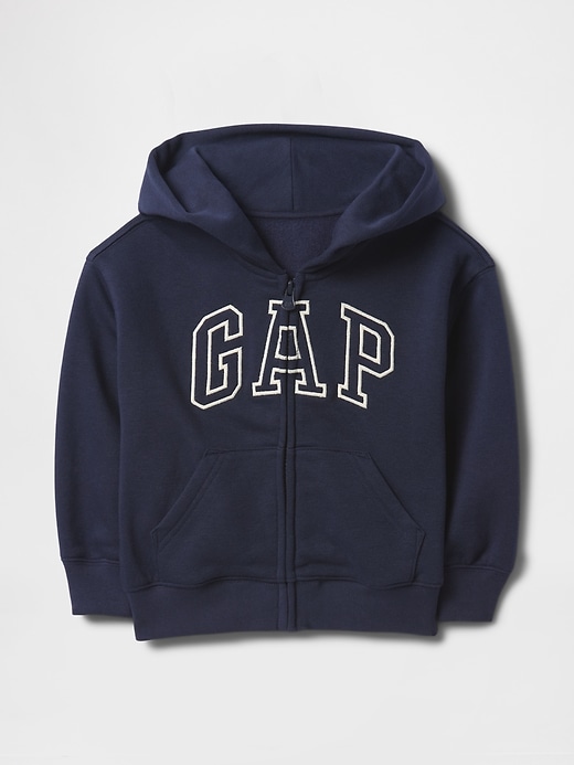 felpa con cappuccio vintagesoft zip logo per neonati e bambini