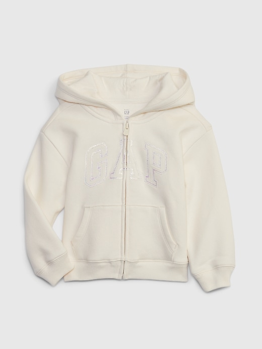 felpa con cappuccio con logo metallico gap vintagesoft per neonati e bambini