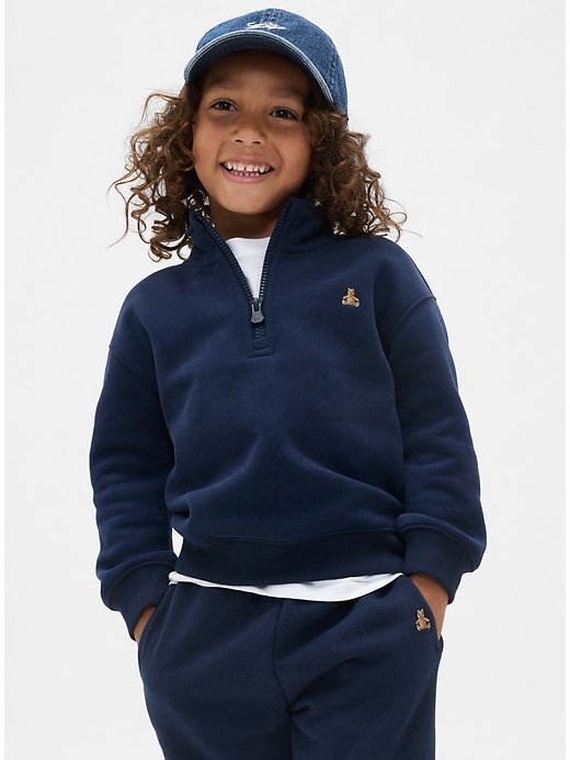 pullover vintagesoft con cerniera a un quarto per neonati e bambini piccoli
