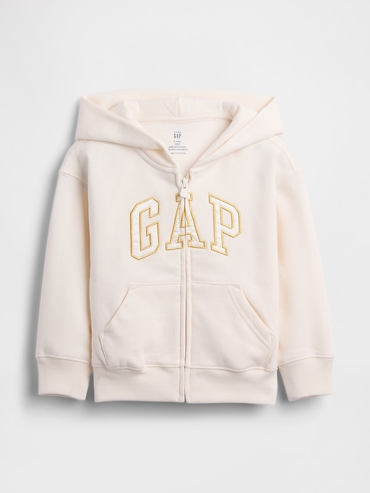 felpa con cappuccio e zip con logo vintagesoft per neonati e bambini