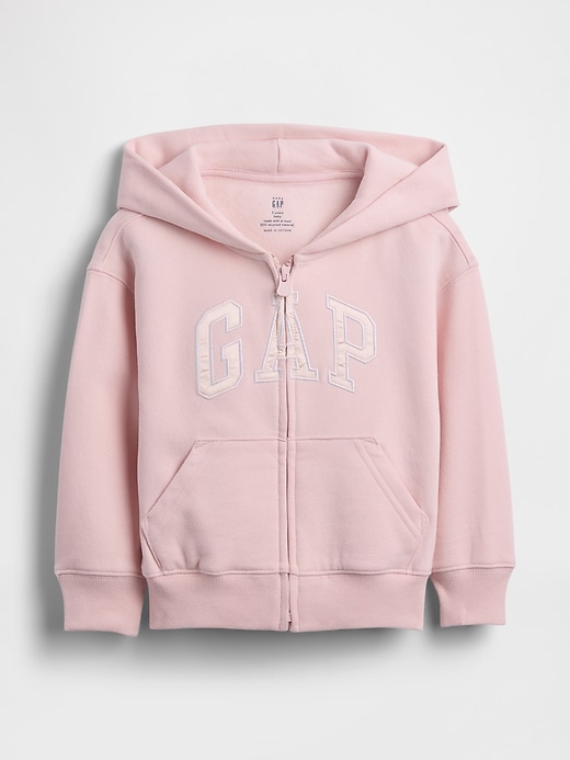 felpa con cappuccio e zip con logo vintagesoft per neonati e bambini