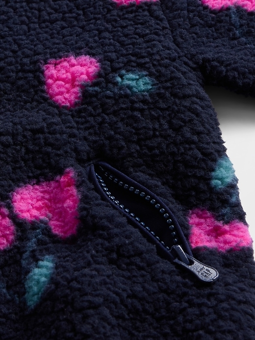 giacca con cerniera sherpa per neonati e bambini piccoli