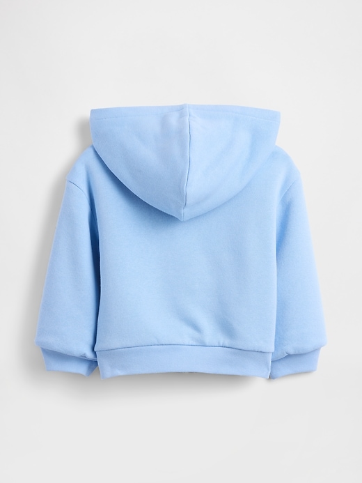 felpa con cappuccio e paillettes con fodera in sherpa per neonati e bambini piccoli