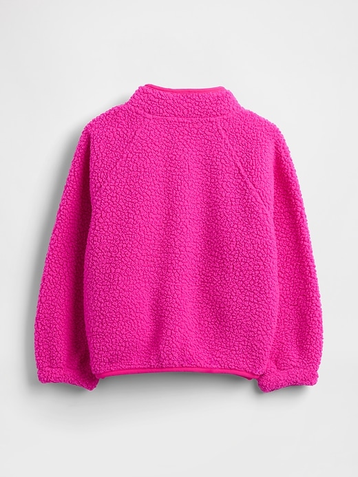 maglione sherpa con mezza zip per neonati e bambini piccoli