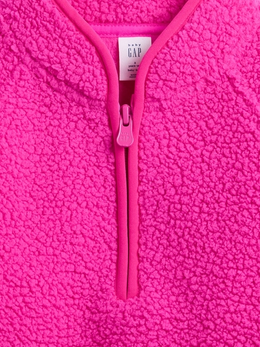 maglione sherpa con mezza zip per neonati e bambini piccoli