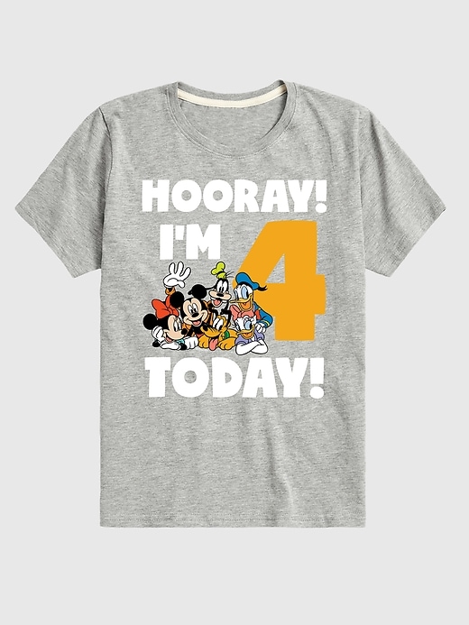 maglietta grafica per bambini disney hooray im 4 today