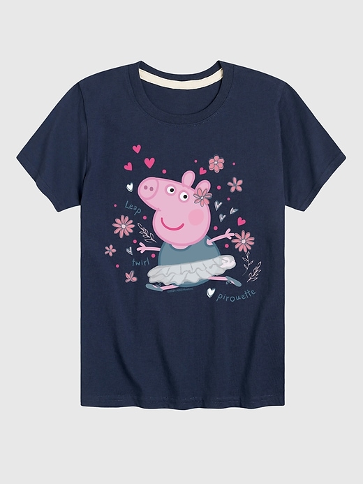 maglietta a maniche corte per bambini peppa pig ballet peppa