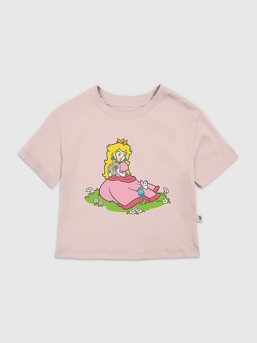 maglietta grafica per bambini della principessa peach di nintendo