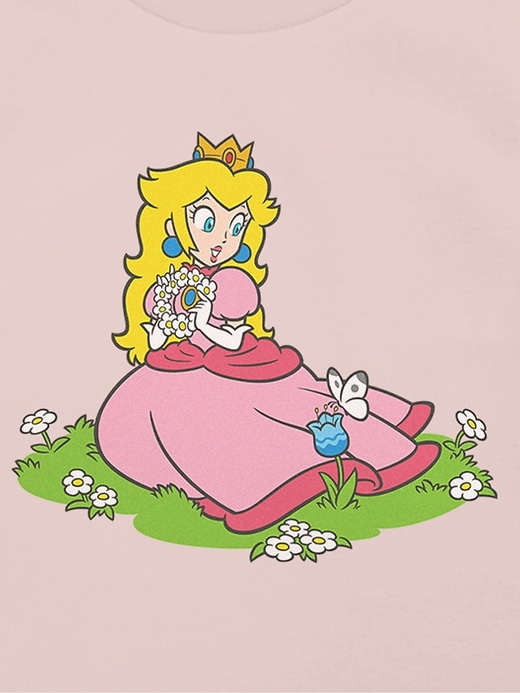 maglietta grafica per bambini della principessa peach di nintendo