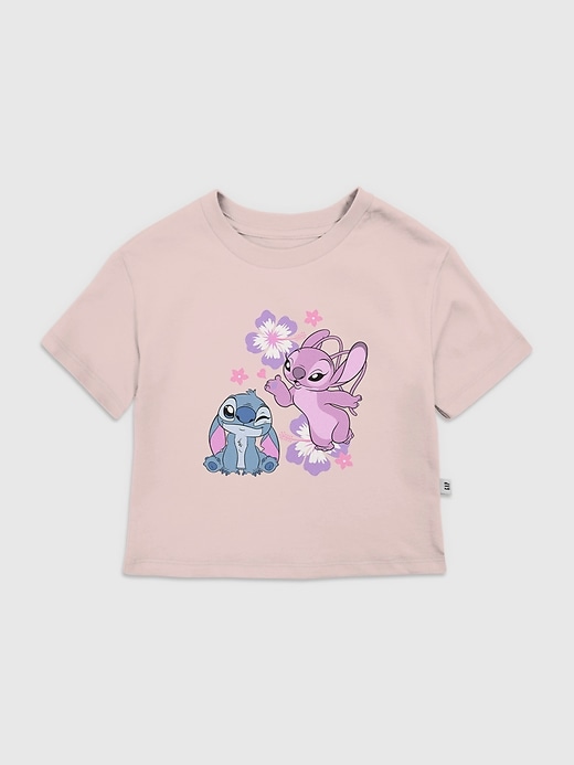 maglietta grafica disney angel e stitch per bambini
