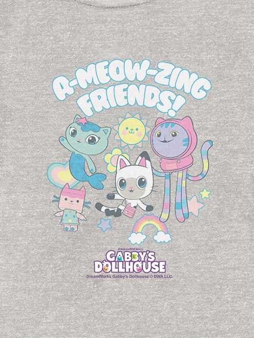 maglietta grafica a-meow-zing della casa delle bambole gabbys per bambini