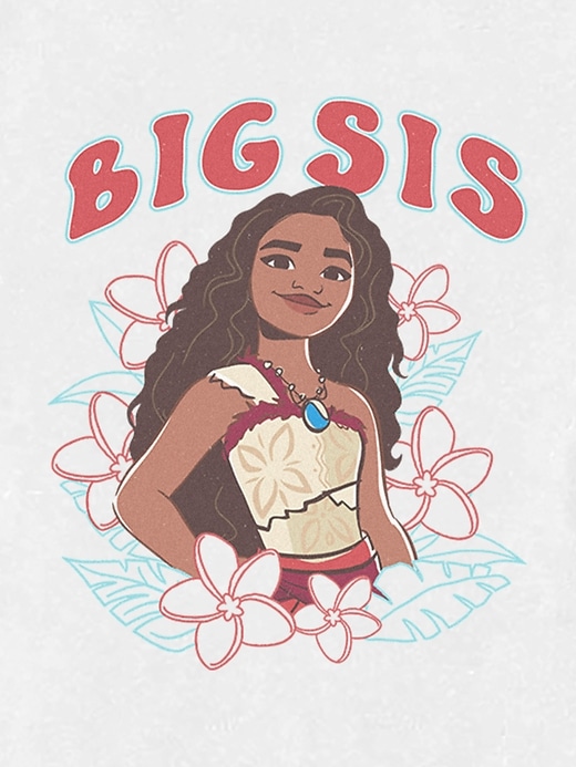 maglietta grafica per bambini moana big sis