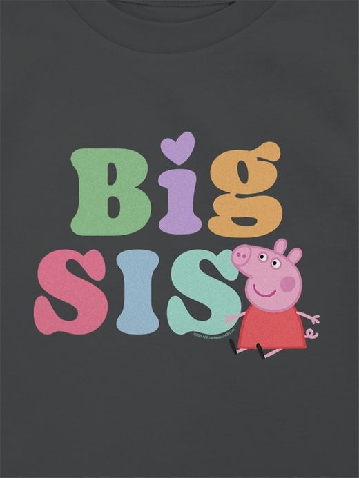 maglietta grafica per bambini peppa pig big sis