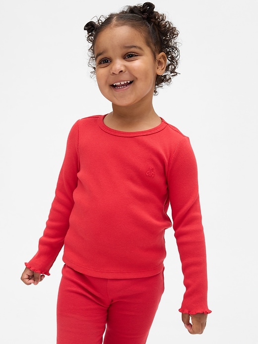 maglietta a costine abbinabile per neonati e bambini piccoli