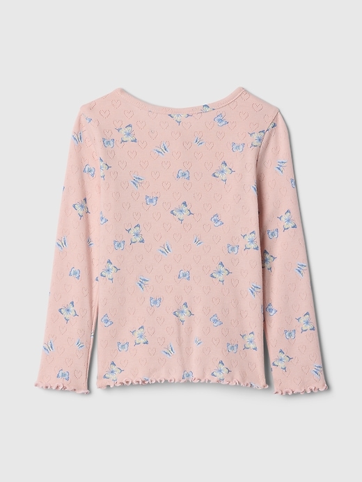 top henley in pizzo traforato per neonati e bambini